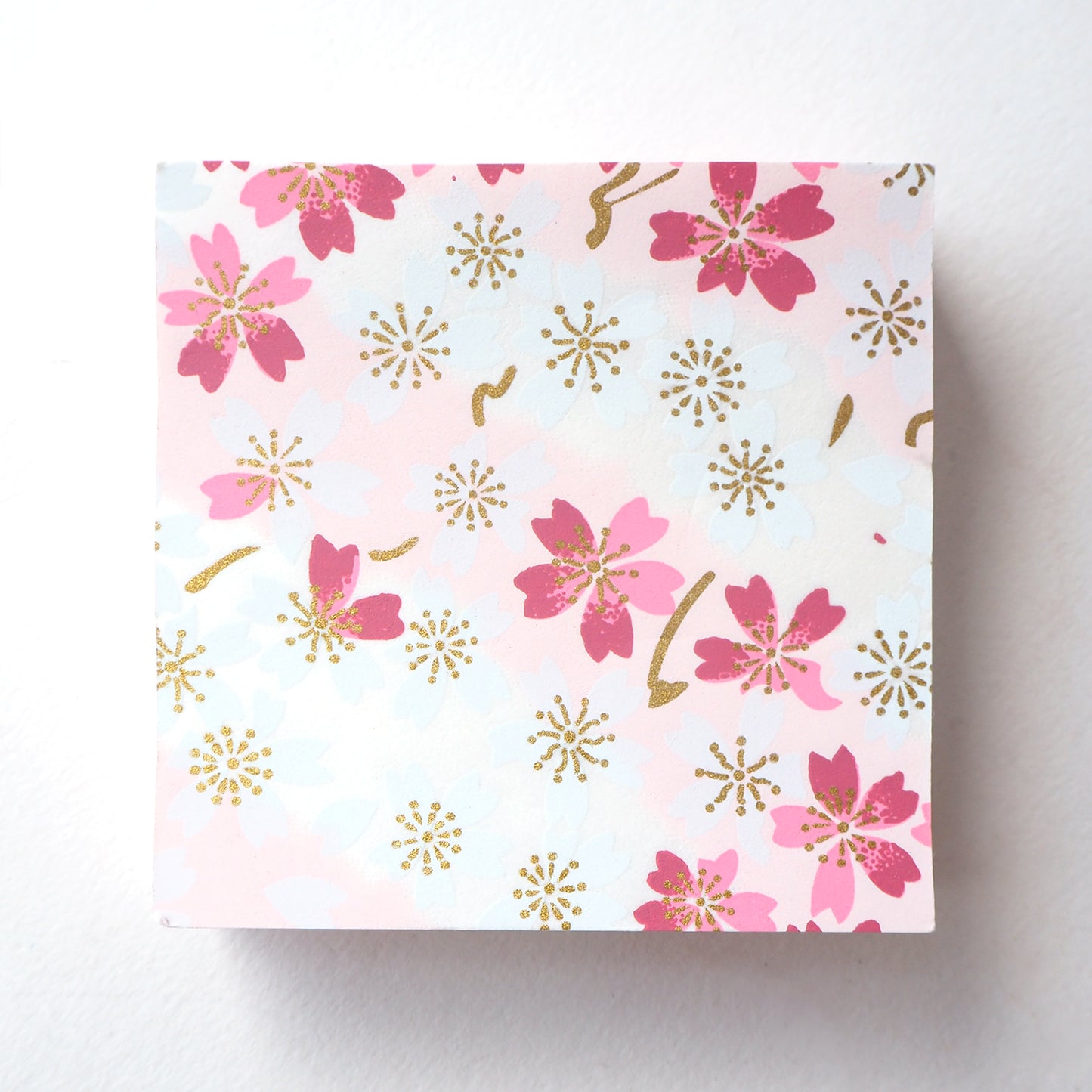 Pack of 100 Sheets 7x7cm Yuzen Washi Origami Paper HZ-334 - Cutie Cherry Blossom Pink - washi paper - Lavender Home London
