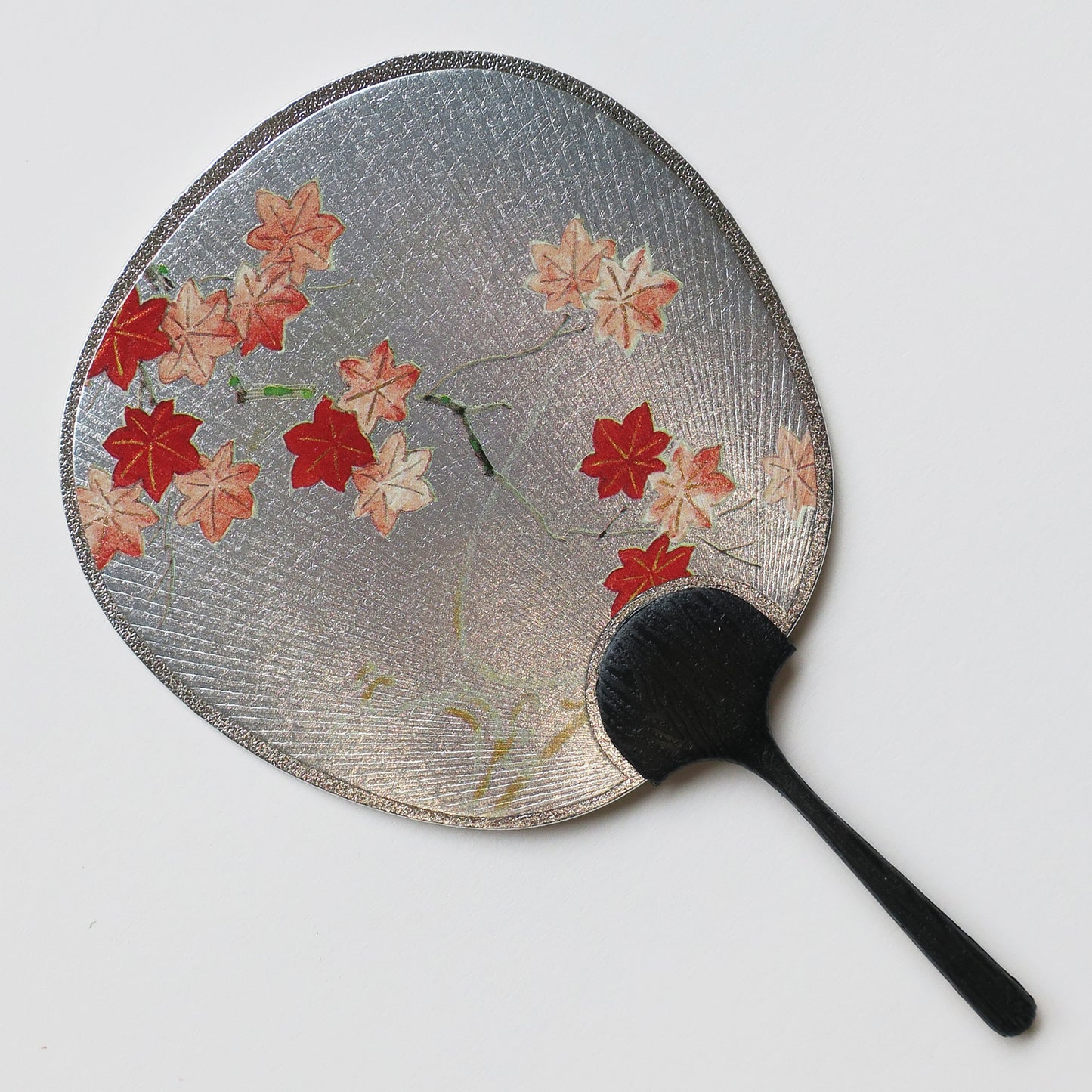 Small Uchiwa Fan Greeting Card - Maple