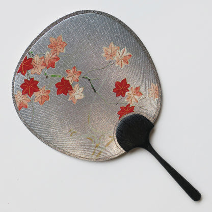 Small Uchiwa Fan Greeting Card - Maple