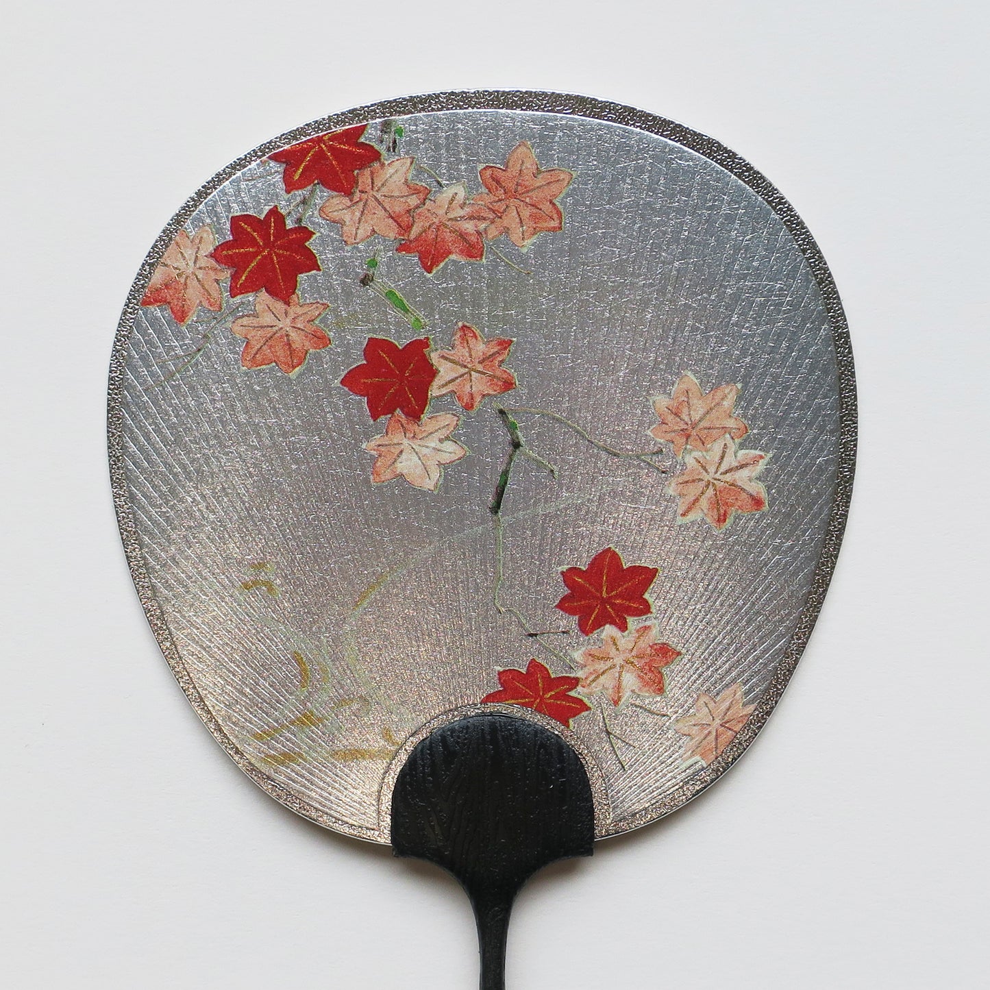 Small Uchiwa Fan Greeting Card - Maple