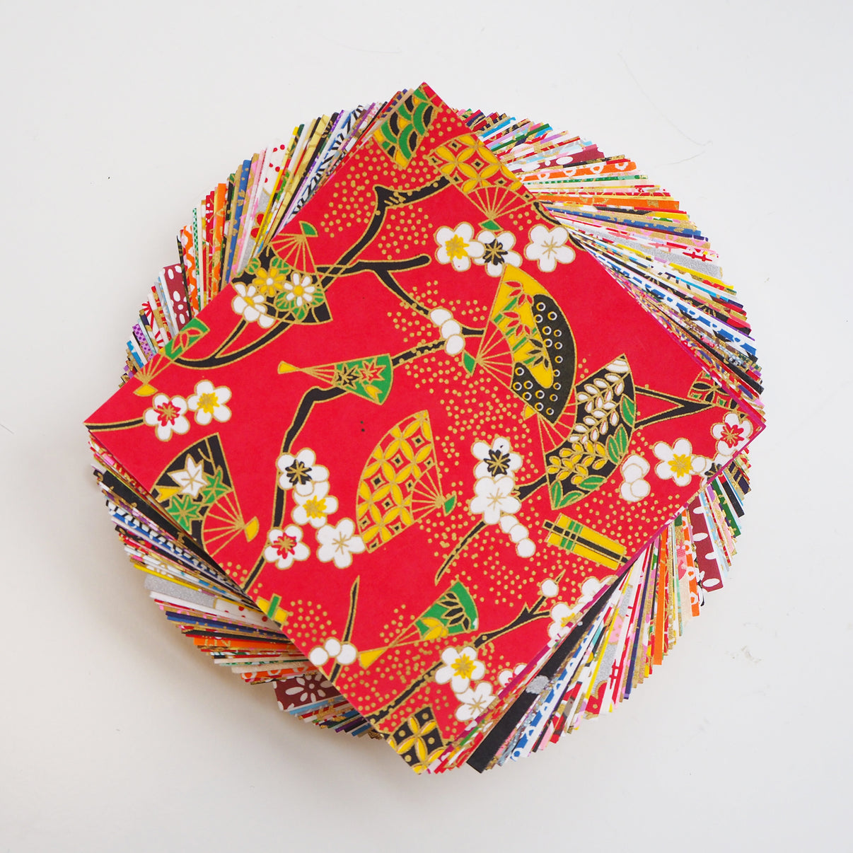 100 Sheets 9x9cm Mixed Colours Japanese Yuzen Washi Origami Paper