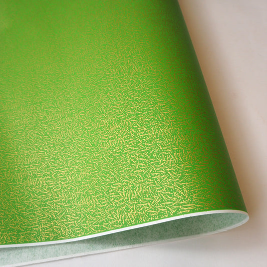 Yuzen Washi Wrapping Paper HZ-376 - Spreading Pine Needles Green - washi paper - Lavender Home London