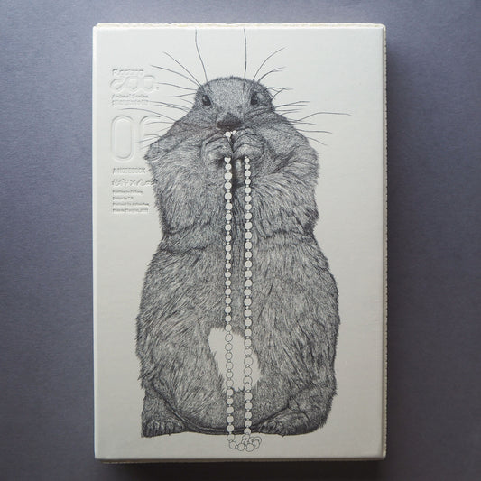 Carnet de croquis du zoo flottant série animaux n°06 - Marmotte - Avec les perles 