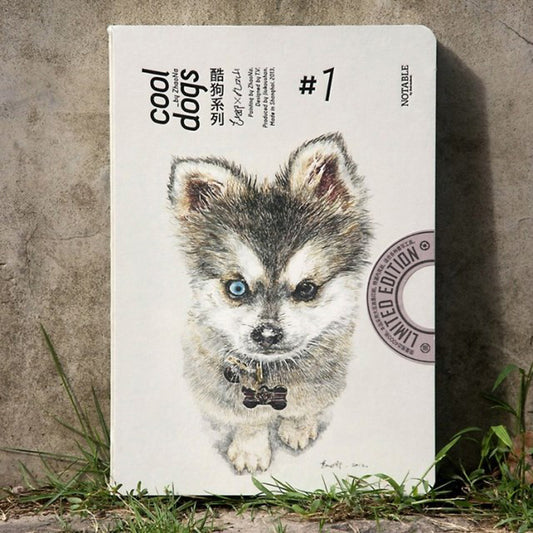 Carnet de croquis The Cool Dogs - Chiot Husky 