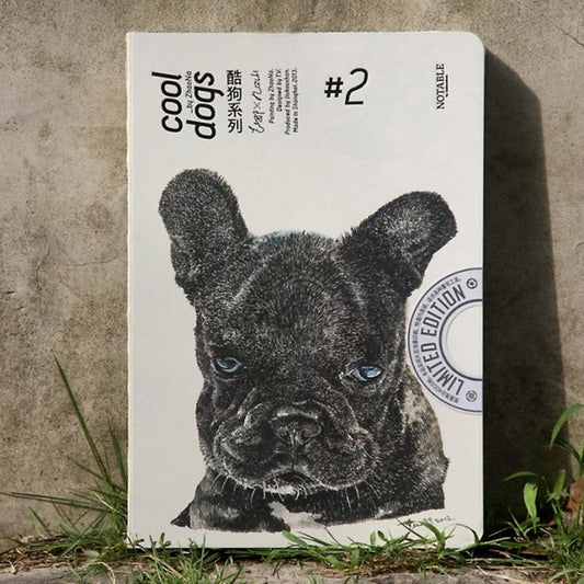 The Cool Dogs Carnet de croquis – Chiot bouledogue français 