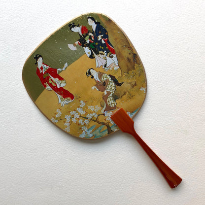 Uchiwa Fan Greeting Card - Hanami